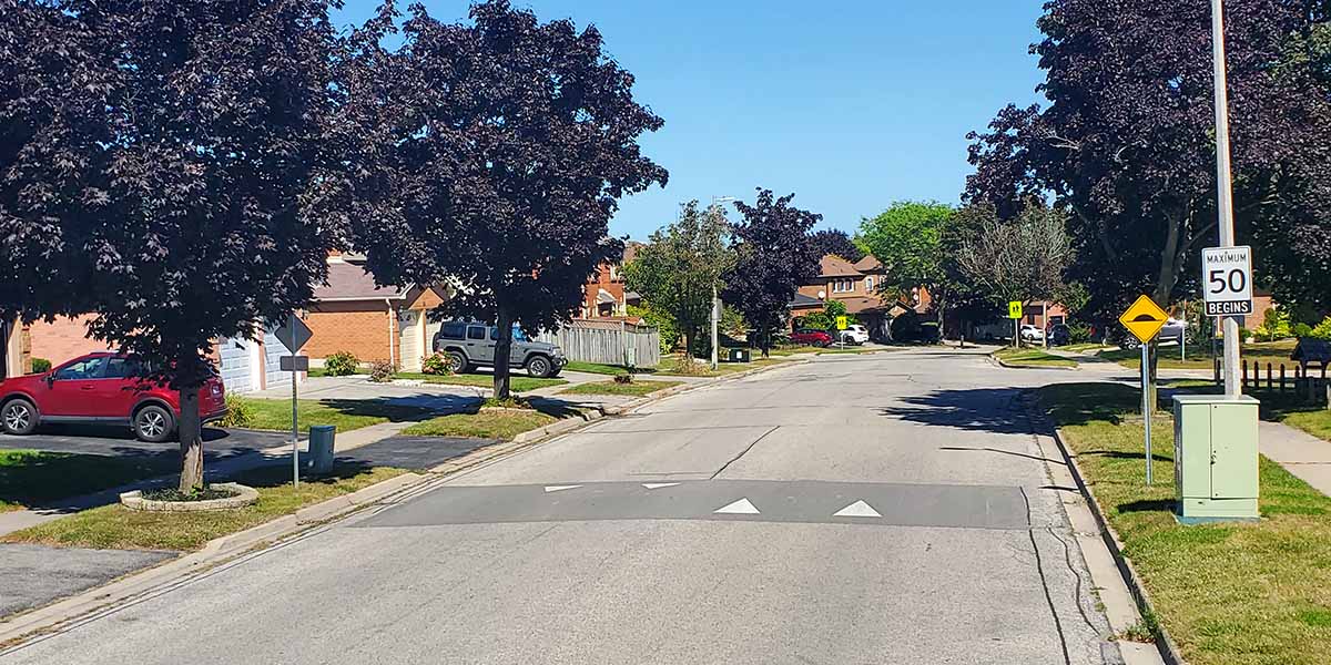 Street view of downtown Whitby