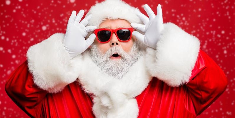 Santa with Sunglasses 