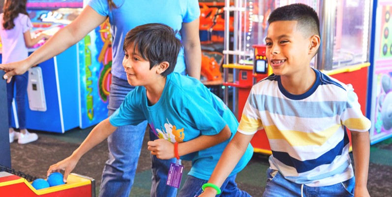 Children Playing at Chuck E Cheese 