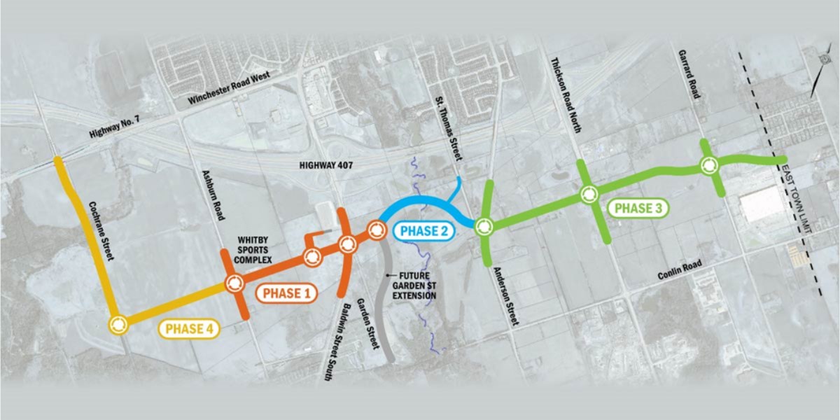 Illustrated map of what the mid-arterial roadway will look like 